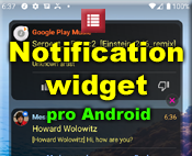 Notification widget