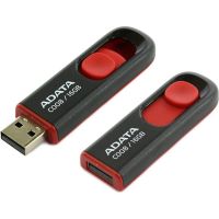 ADATA Flash Disk 16GB, USB 2.0, (C008) Black - AC008-16G-RKD