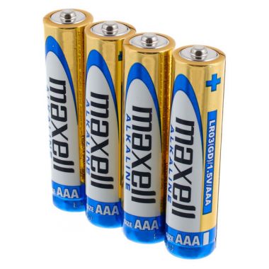Alkalické mikrotužkové baterie MAXELL LR03 4S AAA, 4ks (35044014)
