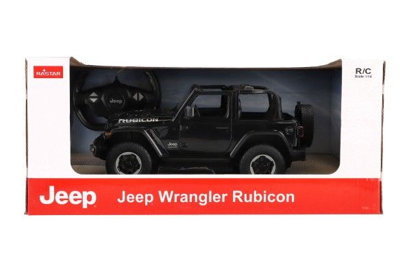 Auto RC Jeep Wrangler Rubicon černý plast 29cm 2,4GHz na dálk. ovl. na baterie