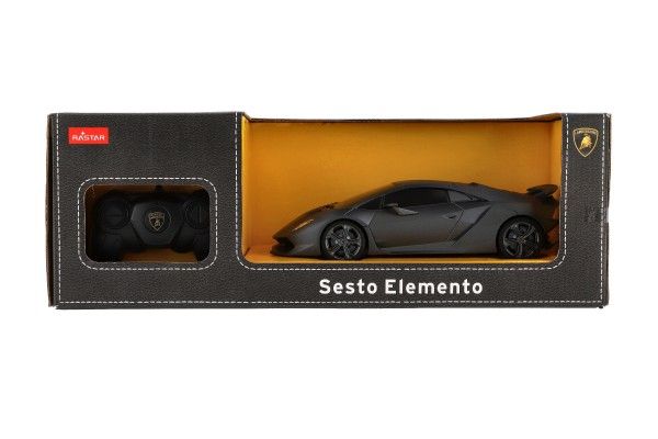 Auto RC Lamborghini Sesto Elemento plast 23cm 2,4GHz na dálk. ovládání na baterie v krab. 43x15x17cm