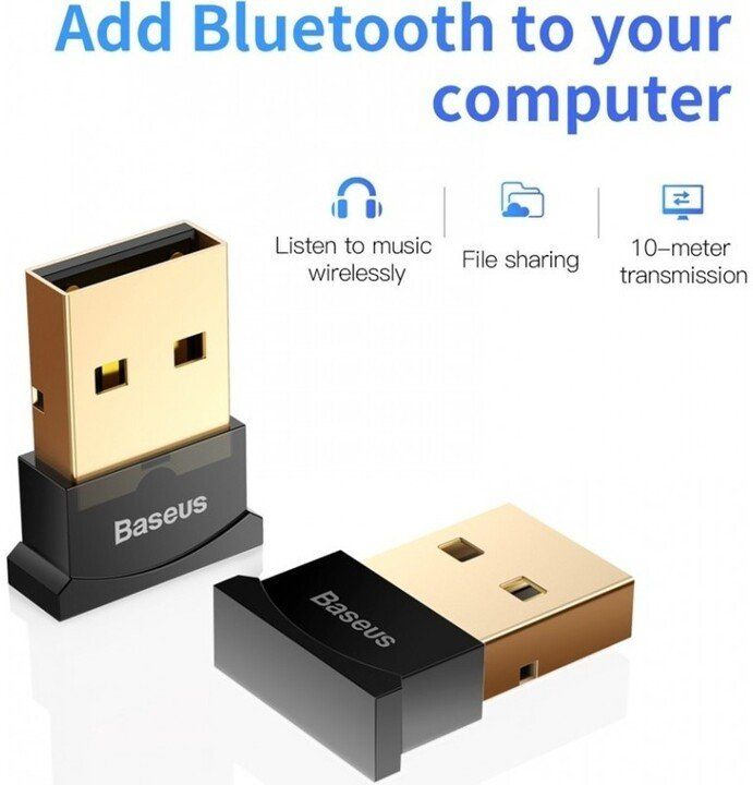 Baseus Bluetooth USB adaptér, černá (CCALL-BT01)