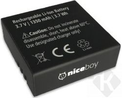 Baterie Niceboy 1350 mAh pro VEGA X PRO