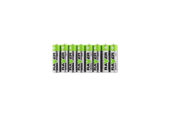 Baterie RAVER LR6/AA 1,5 V alkaline ultra 8ks ve fólii