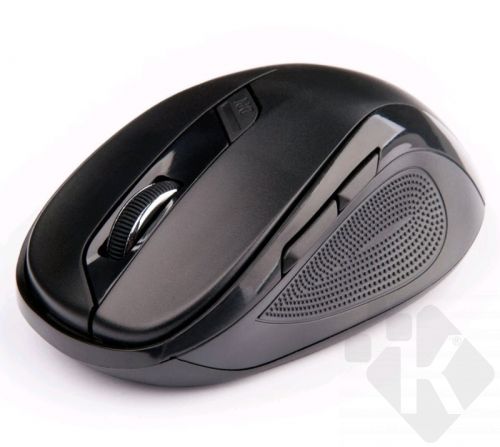Bezdrátová myš C-Tech WLM-02B, černá, 1600DPI, USB receiver (PC)