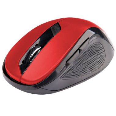 Bezdrátová myš C-Tech WLM-02R, černo-červená, 1600DPI, USB receiver (PC)