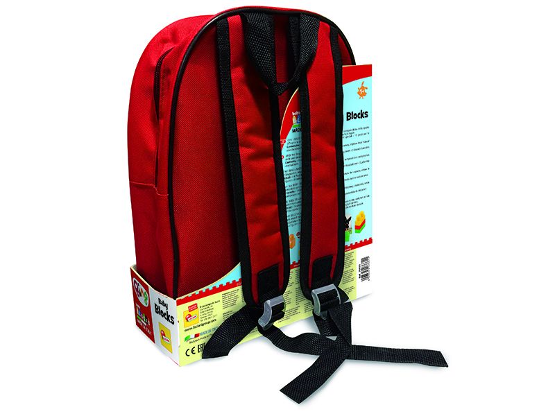 Liscianigioch Bing batoh s kostkami červený