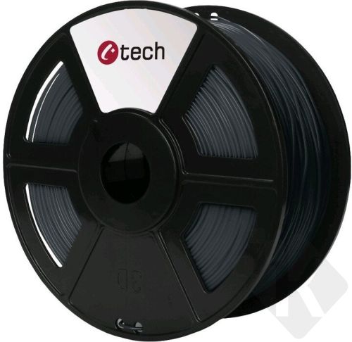 C-TECH tisková struna (filament), PETG, 1,75mm, 1kg, šedá (3DF-PETG1.75-DG)