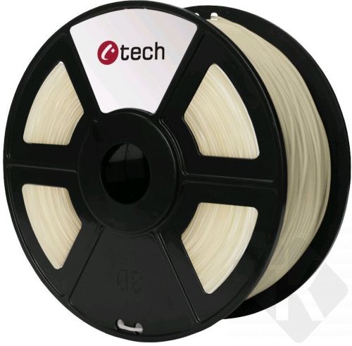 C-TECH tisková struna (filament), PETG, 1,75mm, 1kg, transparentní (3DF-PETG1.75-CL)