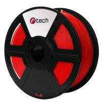 C-TECH tisková struna (filament), PLA, 1, 75mm, 1kg, červená (3DF-PLA1.75-R)