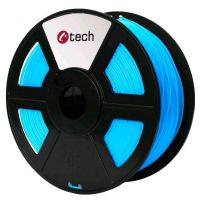 C-TECH tisková struna (filament), PLA, 1, 75mm, 1kg, nebeská modrá (3DF-PLA1.75-SB)