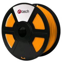 C-TECH tisková struna (filament), PLA, 1, 75mm, 1kg, oranžová (3DF-PLA1.75-O)