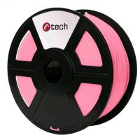 C-TECH tisková struna (filament), PLA, 1, 75mm, 1kg, růžová (3DF-PLA1.75-P)