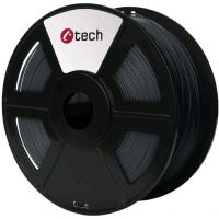 C-TECH tisková struna (filament), PLA, 1,75mm, 1kg, šedá (3DF-PLA1.75-DG)