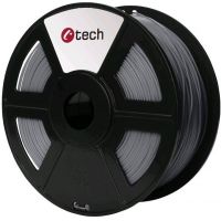 C-TECH tisková struna (filament), PLA, 1,75mm, 1kg, stříbrná (3DF-PLA1.75-S)