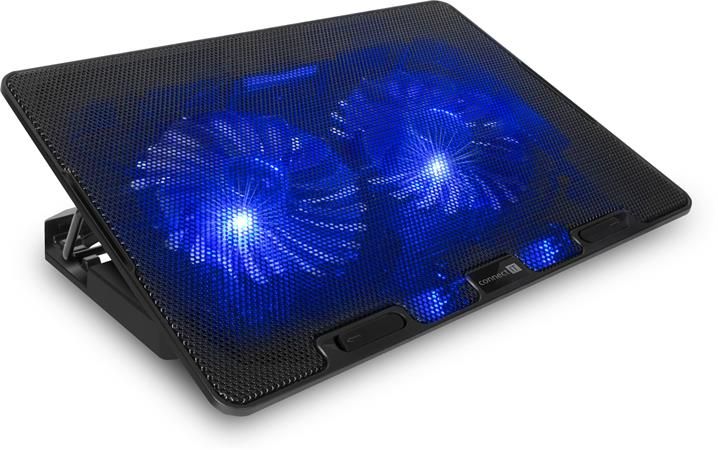 CONNECT IT chladící podložka FrostBreeze pro notebook, modré LED CCP-1910-BK (PC)
