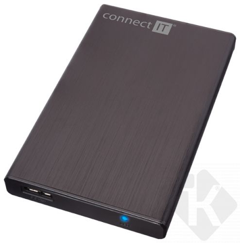 CONNECT IT externí box LITE pro HDD 2,5" SATA, USB 3.0 černý (CI-1044)