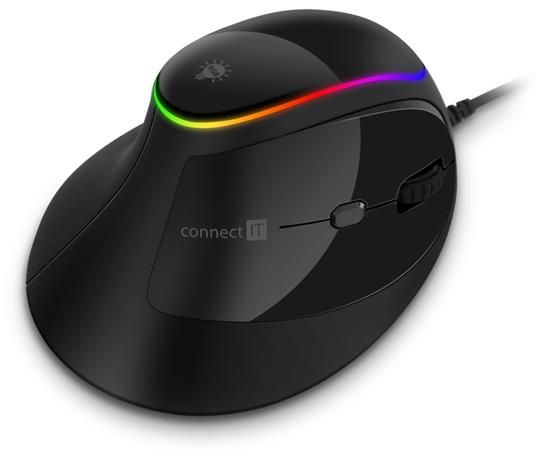 Connect IT Game FOR HEALTH ergonomická vertikální myš (CMO-2800-BK) (PC)
