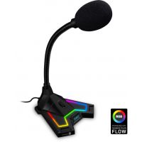 CONNECT IT NEO RGB ProMIC mikrofon, podsvícený, USB, ČERNÝ (CMI-3590-BK)