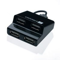CONNECT IT USB hub 4 porty STEP - černý (CI-108)