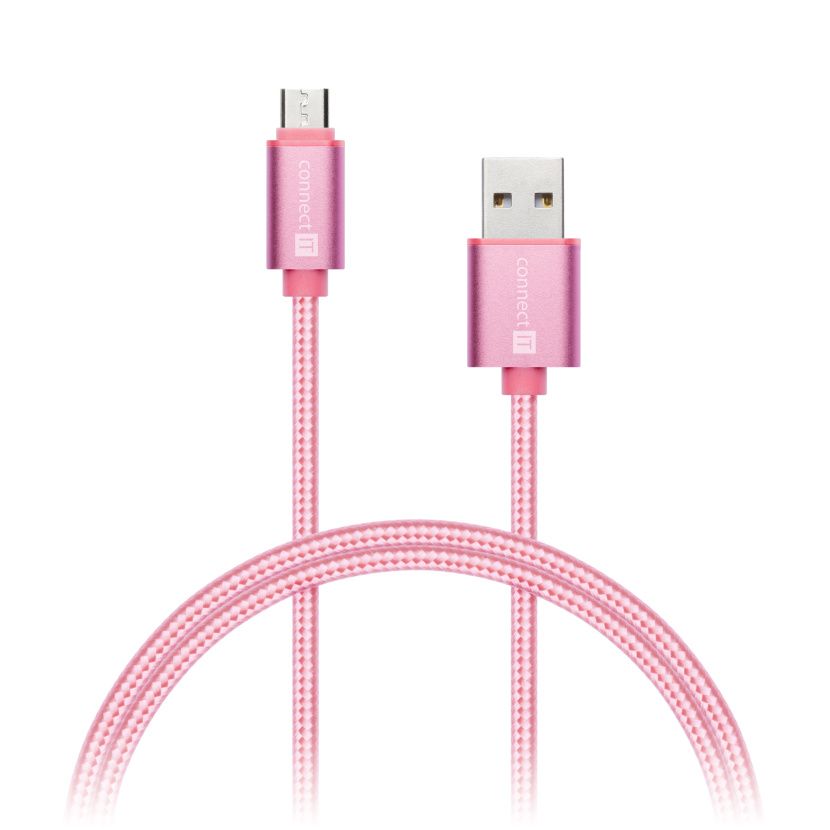 CONNECT IT Wirez Premium Metallic micro USB - USB, rose gold, 1m (CI-967)