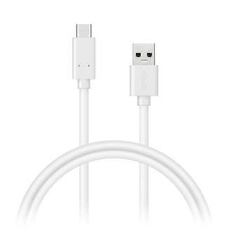 CONNECT IT Wirez USB C (Type C) - USB, tok proudu až 3A !, bílý, 1 m (CI-1177)