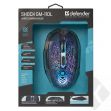 Defender Myš Shock GM-110L, 3200DPI, optická, drátová USB, černá, s herní podložkou, podsvícená (PC)