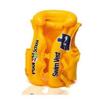 Dětská plavací vesta Intex 58660 Deluxe School, od 3-6 let, žlutá
