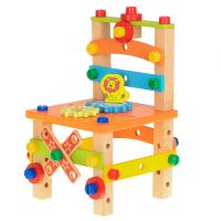 Wooden educational chair - blocks 49 pieces