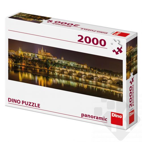 Dino Karlův most v noci 2000 dílků