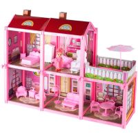 KIK KX5410 Doll house with doll pink