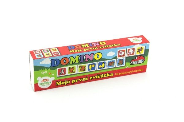 Domino Moje první zvířátka společenská hra 28ks