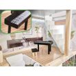 Dřevěný domeček pro panenky LULILO Floro boho + nábytek a LED osvětlení, 78 cm