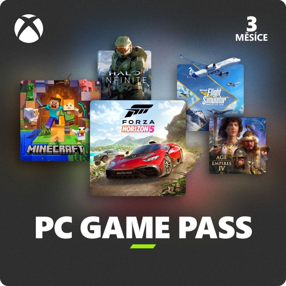 Microsoft Xbox Game Pass pro PC 3 měsíce (QHT-00003)