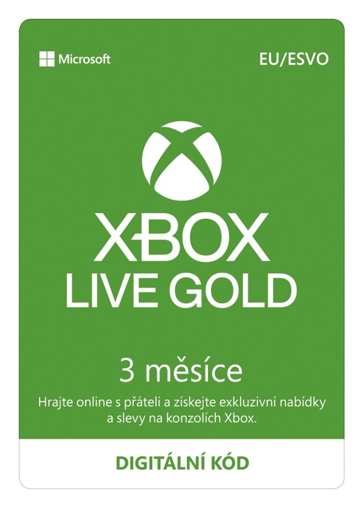 Microsoft Xbox Live Gold členství 3 měsíce (EuroZone)