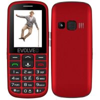 EVOLVEO EasyPhone EG, senior + nabíjecí stojánek, červený (EP-550-EGR)