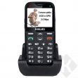 EVOLVEO EasyPhone XG, senior + nabíjecí stojánek, černý (EP-650-XGB)