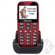 EVOLVEO EasyPhone XG, senior + nabíjecí stojánek, červený (EP-650-XGR)