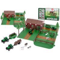 Farmárska ohrádka so zvieratami traktor Jasperland