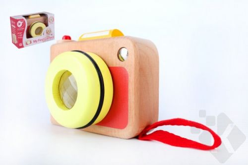 Fotoaparát/Foťák dřevo v krabičce 13x8,5x5,5cm 10m+