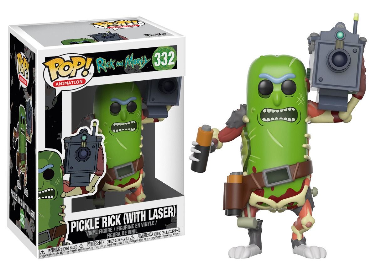 Funko POP! 332 Animation: Rick and Morty - Pickle Rick (with Laser)