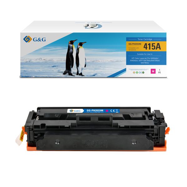 G&G kompatibilní toner s HP 415A, 2100 stran W2033A magenta