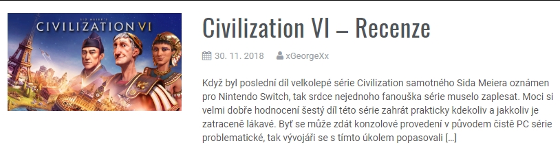 Civilization VI - Recenze