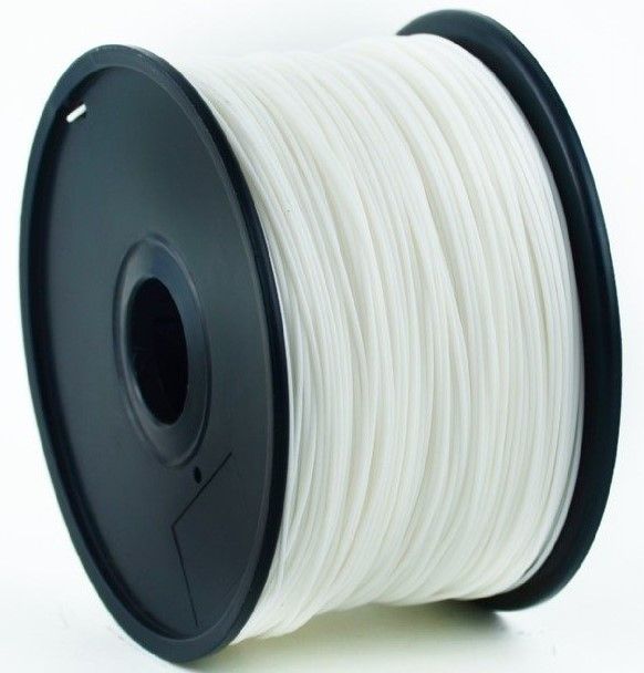 Gembird tisková struna (filament) PLA, 1,75mm, 1kg, bílá (3DP-PLA1.75-01-W)