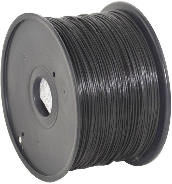 Gembird tisková struna (filament) PLA, 1, 75mm, 1kg, černá (3DP-PLA1.75-01-BK)