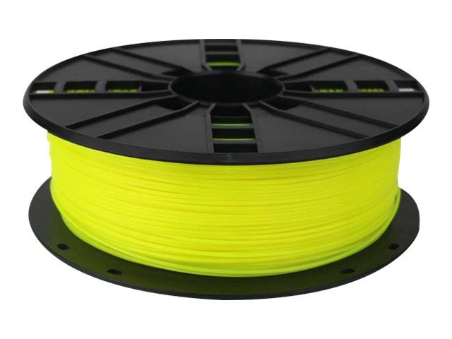 Gembird tisková struna (filament) PLA, 1,75mm 1kg, fluorescentní žlutá (3DP-PLA1.75-01-FY)