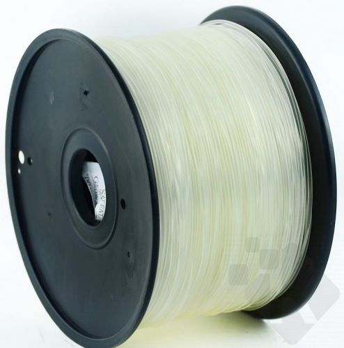 Gembird tisková struna (filament) PLA, 1, 75mm, 1kg, transparent (3DP-PLA1.75-01-TR)