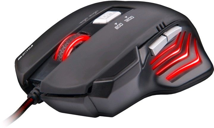 Herní myš C-Tech Akantha GM-01B (modré podsvícení) (PC)