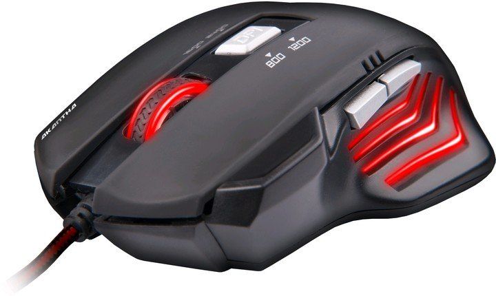 Herní myš C-Tech Akantha GM-01R (červené podsvícení) (PC)