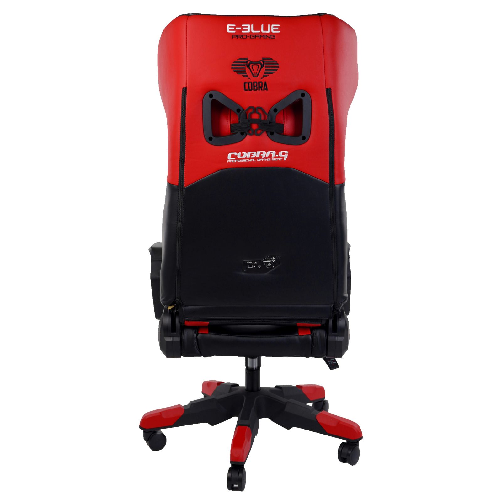 Herní židle E-blue COBRA, červená, Bluetooth